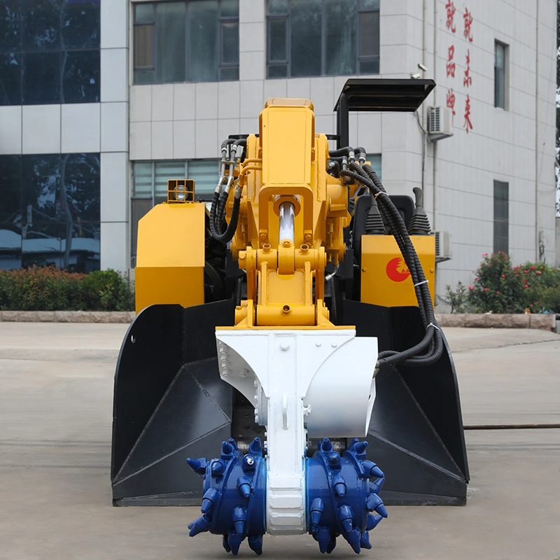 An efficient roadheader equipped with milling cutters