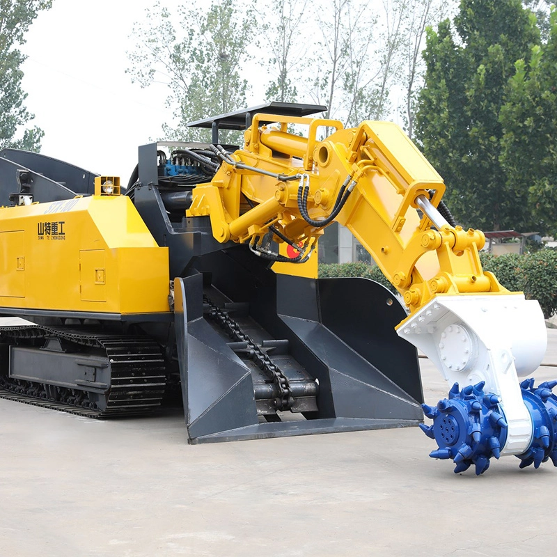 An efficient roadheader equipped with milling cutters